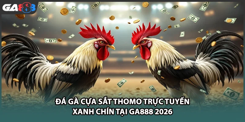 Đá gà cựa sắt thomo mang đến trải nghiệm cá cược nảy lửa tại GA888 với hàng trăm trận đấu kịch tính mỗi ngày cùng tỷ lệ ăn thưởng vô cùng hấp dẫn.